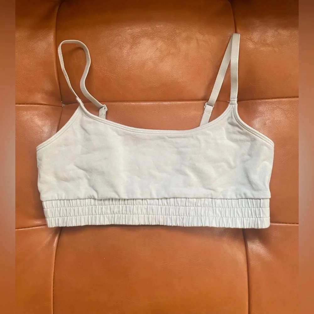 Colsie Light Gray Ribbed Tank - Picture 1 of 3